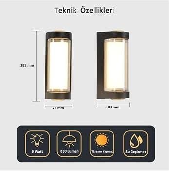 ECONA MARMARİS LED DEKORATİF APLİK GÜNIŞIĞI