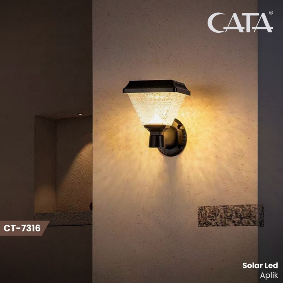 Cata Ct-7316 30W Solar Duvar Armatür 6500K