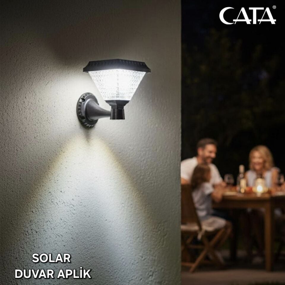 Cata Ct-7316 30W Solar Duvar Armatür 6500K