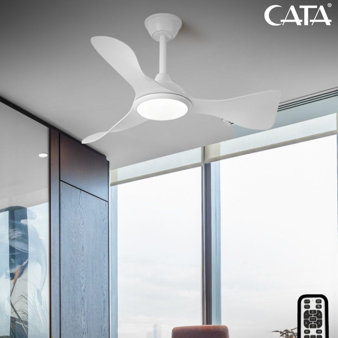 Cata Cenevre Ledli Tavan Vantilatörü Kumandalı 3 Renk
