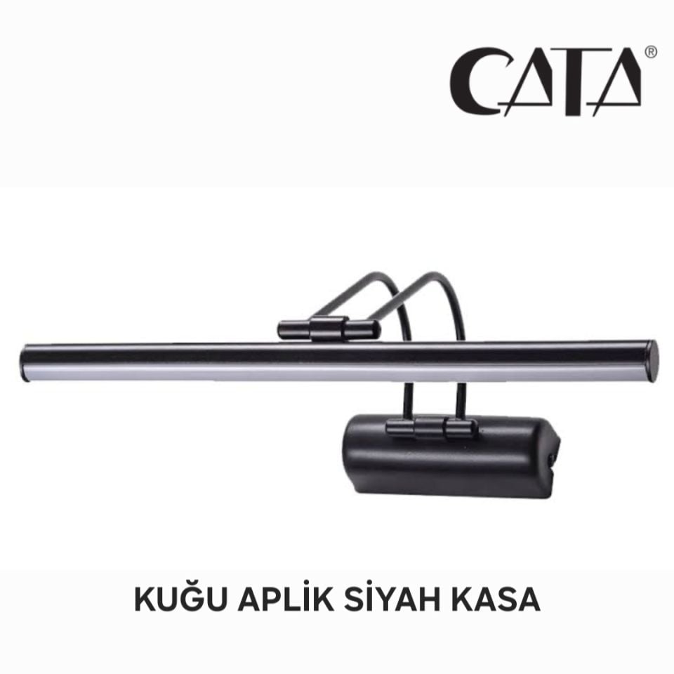 Cata 7W Kuğu Siyah Kasa Ledli Tablo Aplik Günışığı