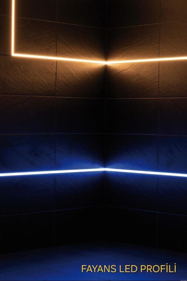 Alüminyum 10x15 MM Fayans Led Kanalı (3 Metre Boyu)
