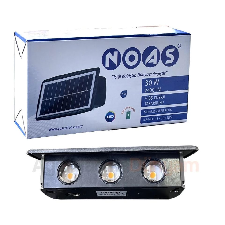 Noas 30W Merkür Solar Aplik Günışığı