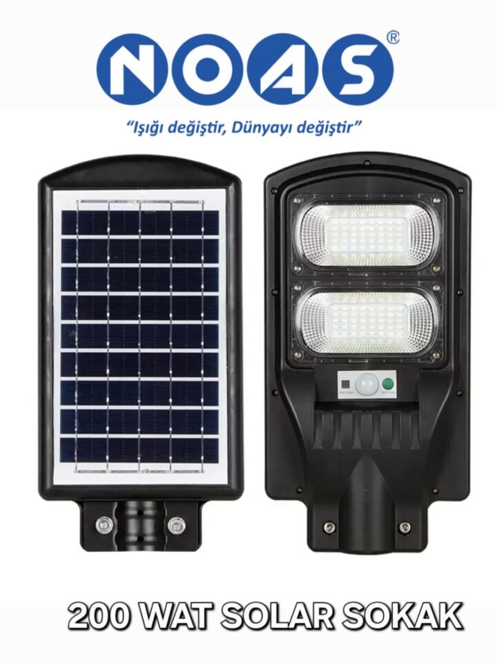 Noas 200W Solar Sokak Armatürü