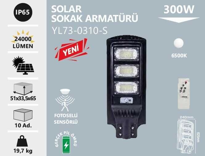 Noas 300W Solar Sokak Armatürü