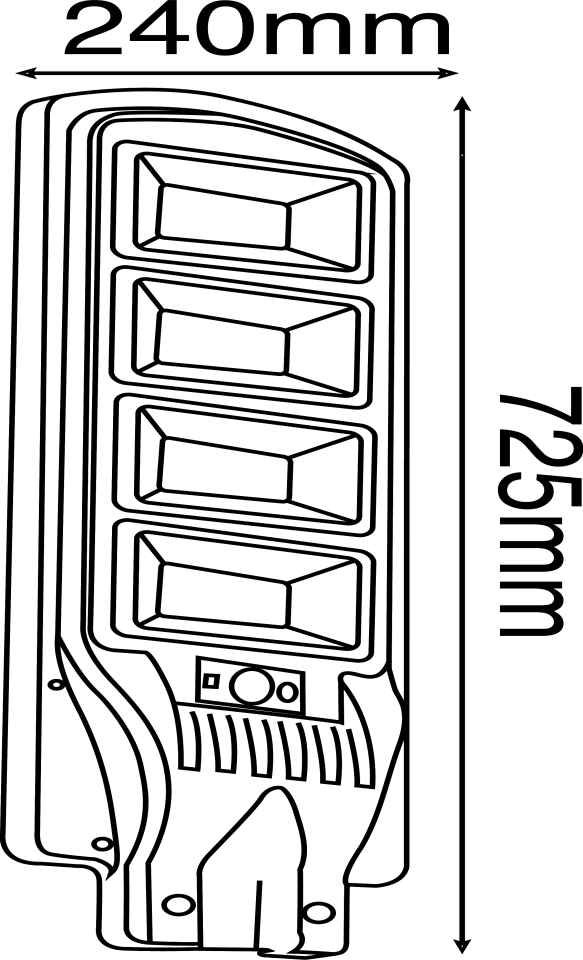 Noas Mega 400W Solar Sokak Armatürü