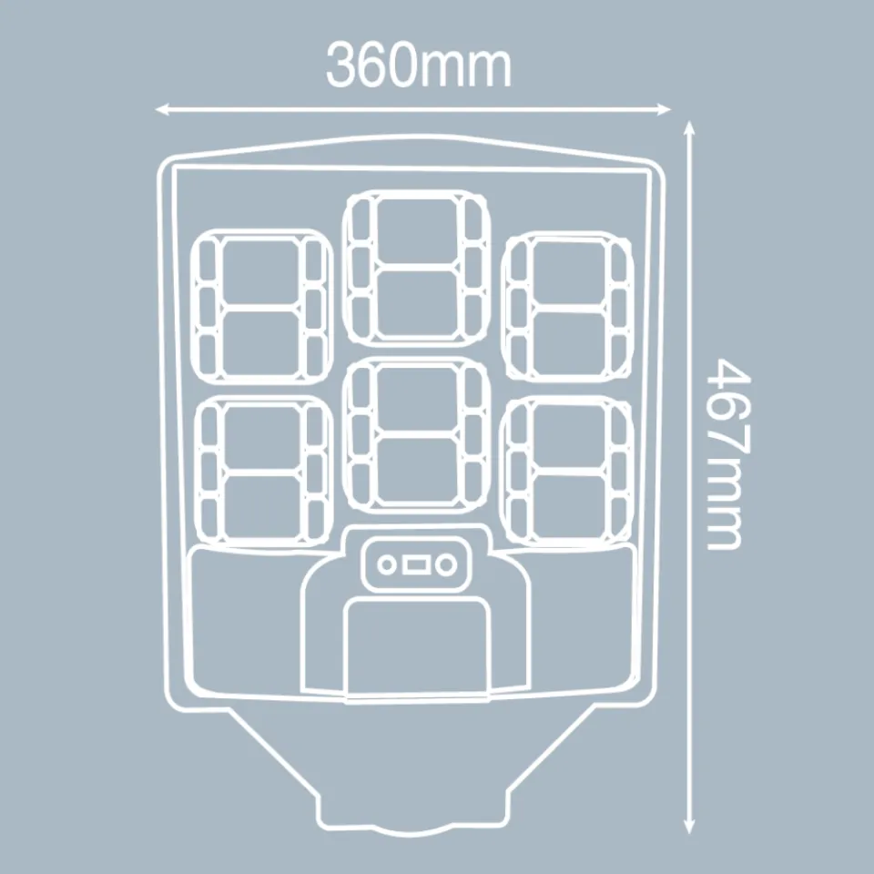Noas Mega 600W Solar Sokak Armatürü