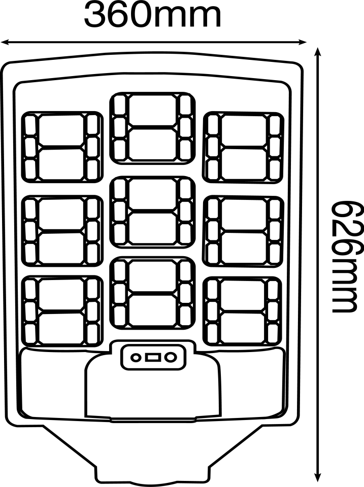 Noas Mega 900W Solar Sokak Armatürü