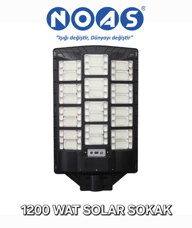 Noas Mega 1200W Solar Sokak Armatürü