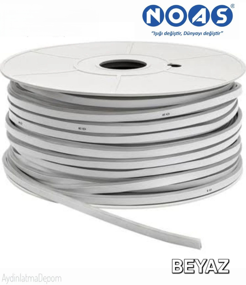 Noas 12V Neon Led Beyaz Işık 50 Metre