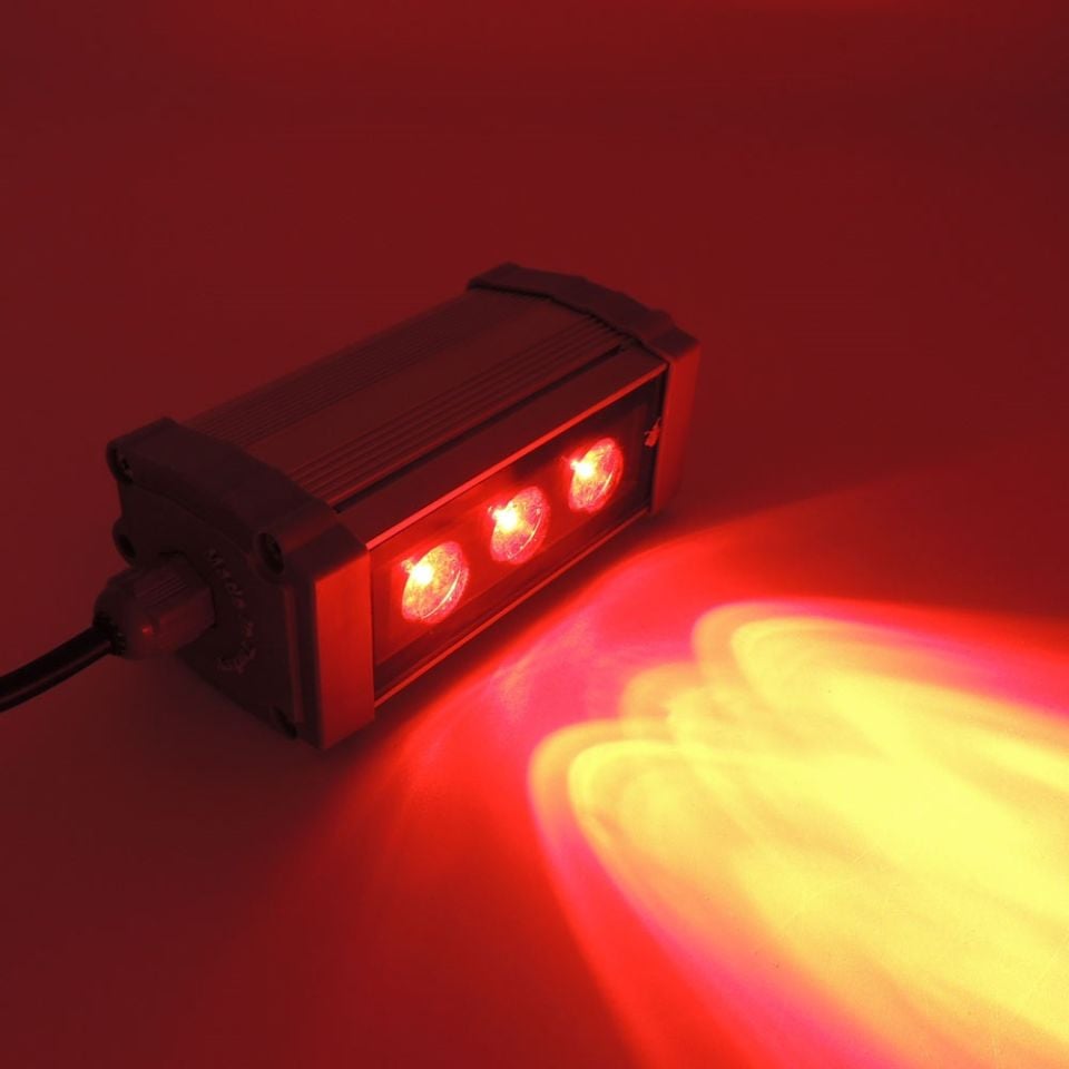 3W Led Wallwasher 10Cm Kırmızı