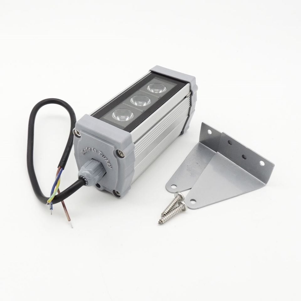 3W 10Cm Wallwasher Yeşil