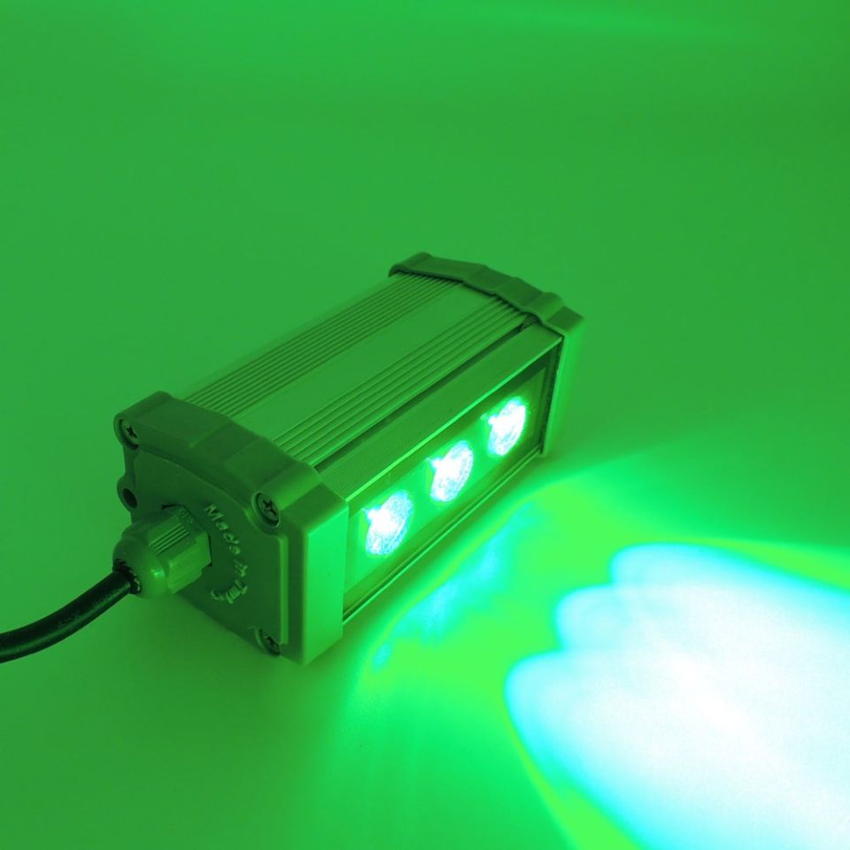 3W 10Cm Wallwasher Yeşil