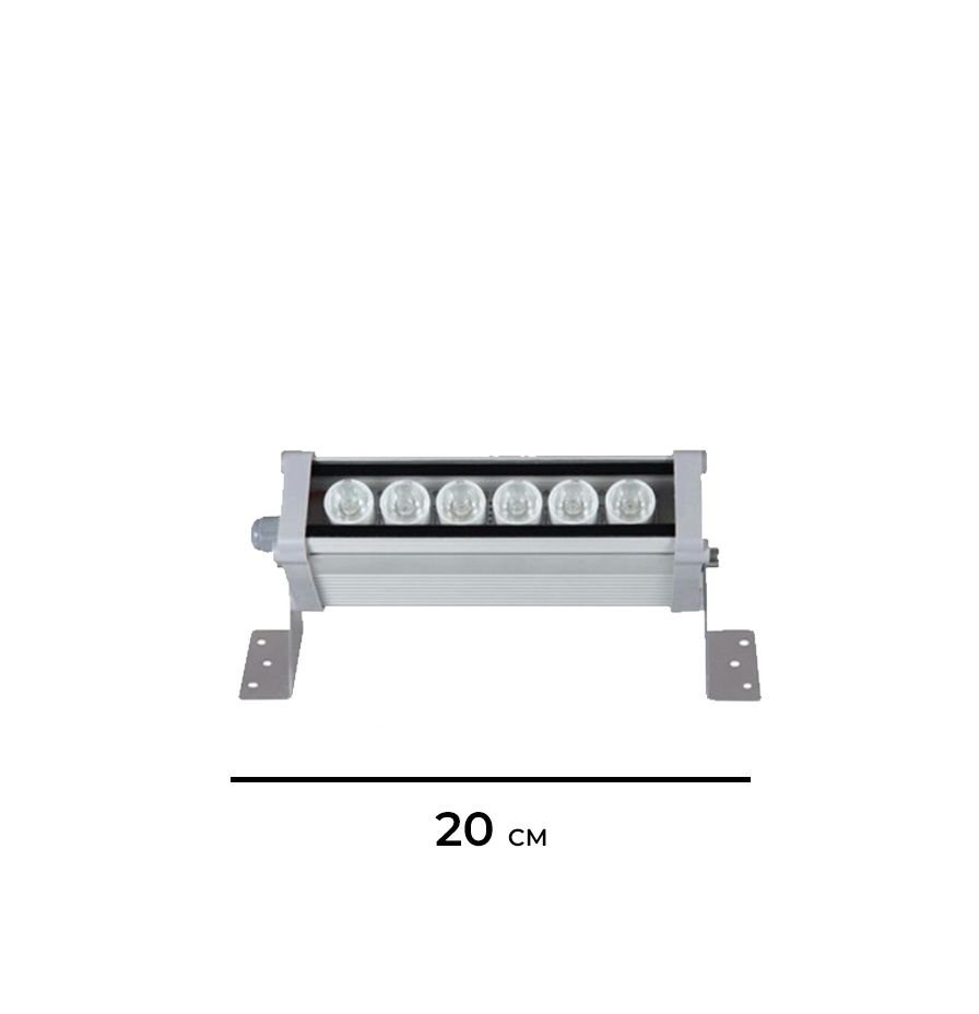 6W Led Wallwasher 20Cm Kırmızı