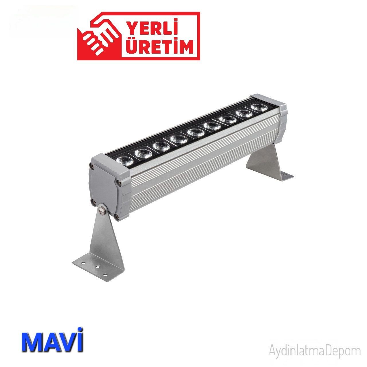 9W 30Cm Wallwasher Mavi