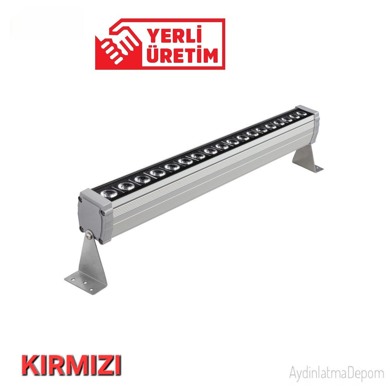 18W Led Wallwasher 50Cm Kırmızı