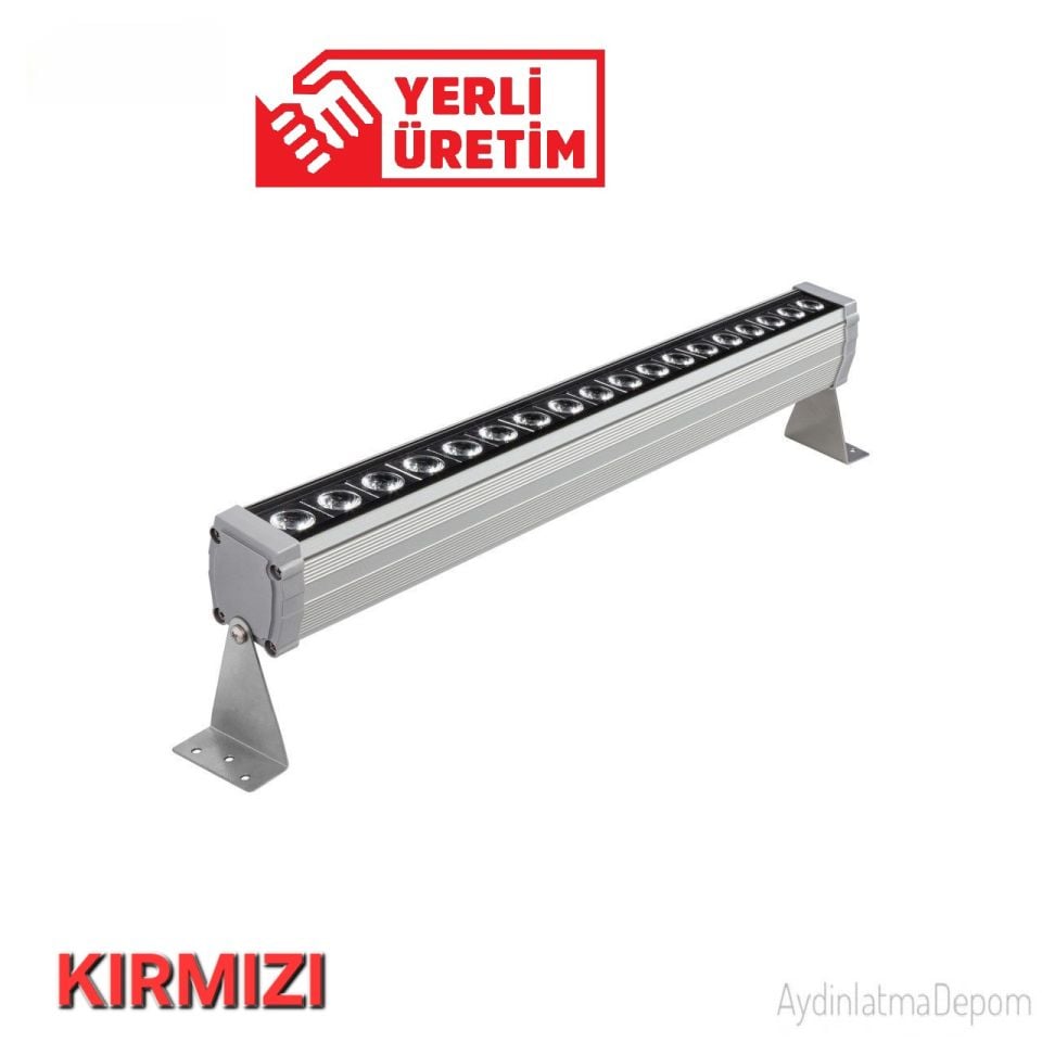 18W Led Wallwasher 50Cm Kırmızı