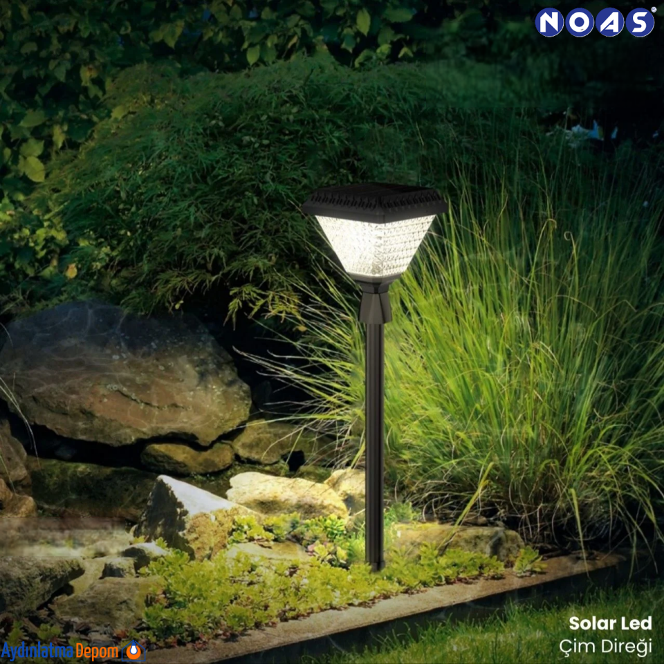 Noas Venüs Solar Kazıklı Armatür Beyaz Işık