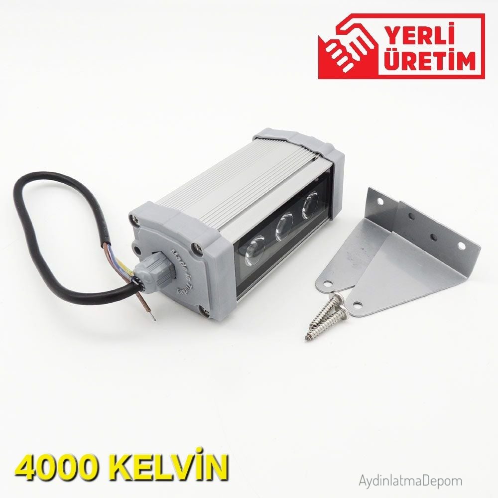 3W 10Cm Wallwasher 4000K