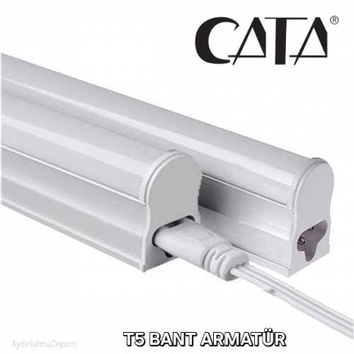 Cata 10W T5 Ledli Bant Armatür Beyaz Işık