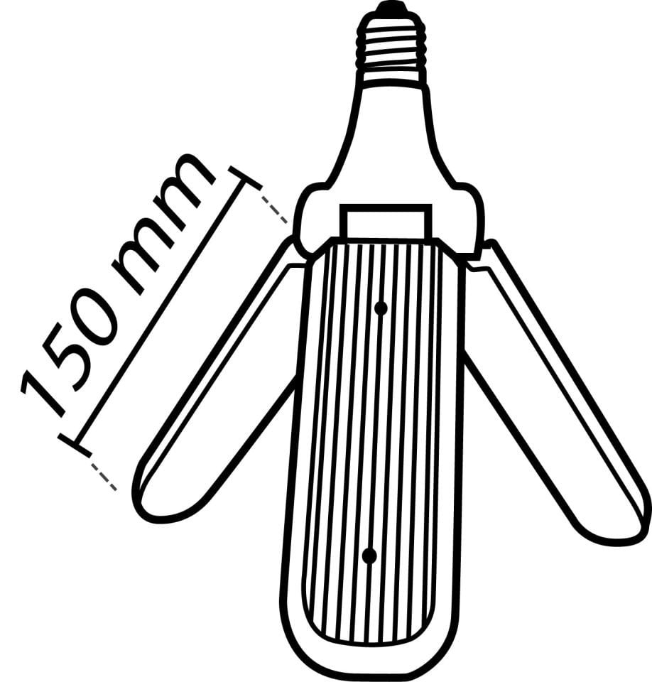 Noas 40W Yonca Ampul Beyaz Işık