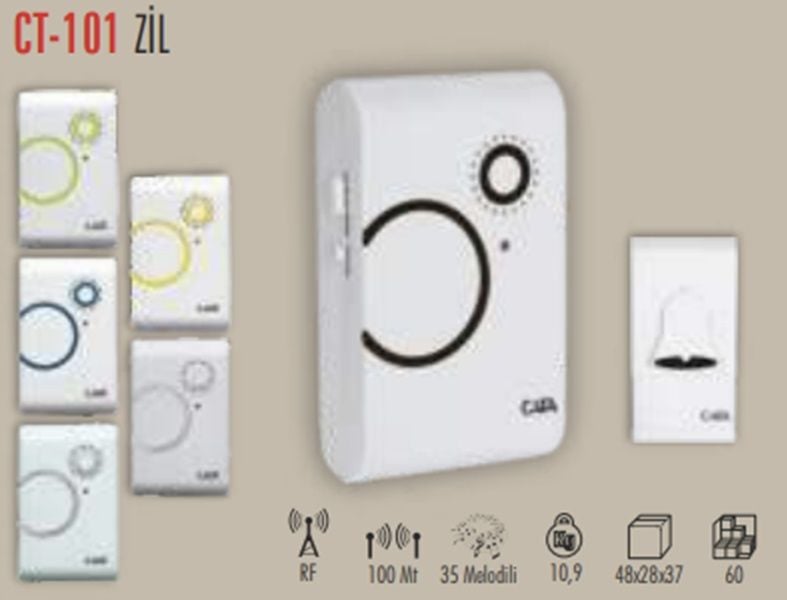 Cata Uzaktan Kumandalı Pilli Zil