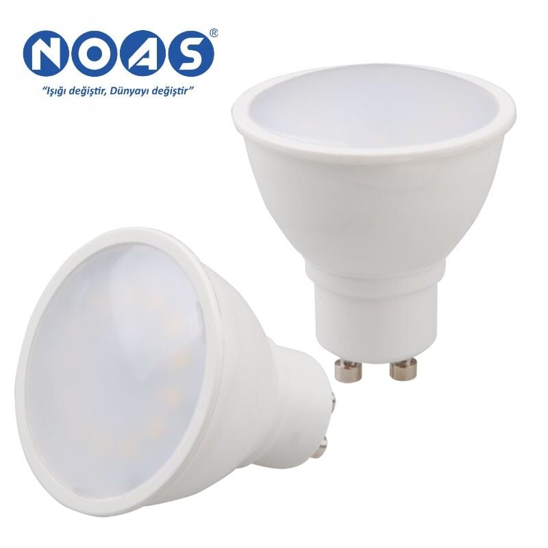 Noas 7W Gu10 Led Çanak Ampul Beyaz Işık
