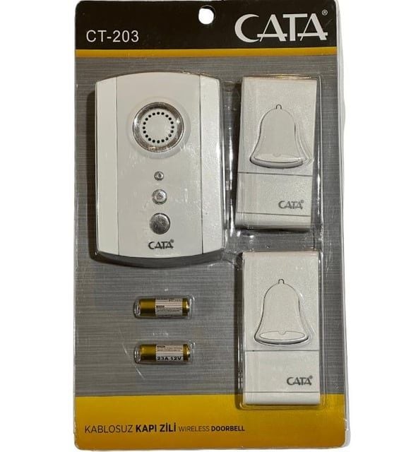 Cata Uzaktan Kumandalı Zil (1 Zil+2 Buton) CT-203