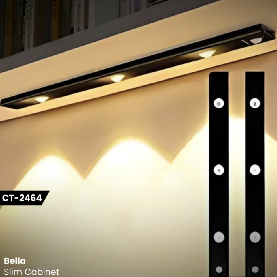 Cata 10 Watt Ledli Bella Cabinet Usb Şarjlı Sensörlü Armatür 3 Renk Modlu