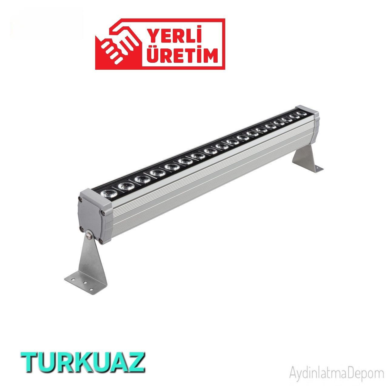 18W 50Cm Wallwasher Turkuaz