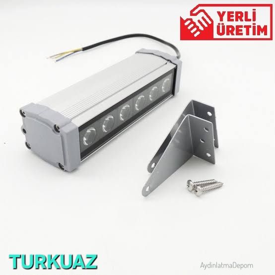 6W 20Cm Wallwasher Turkuaz