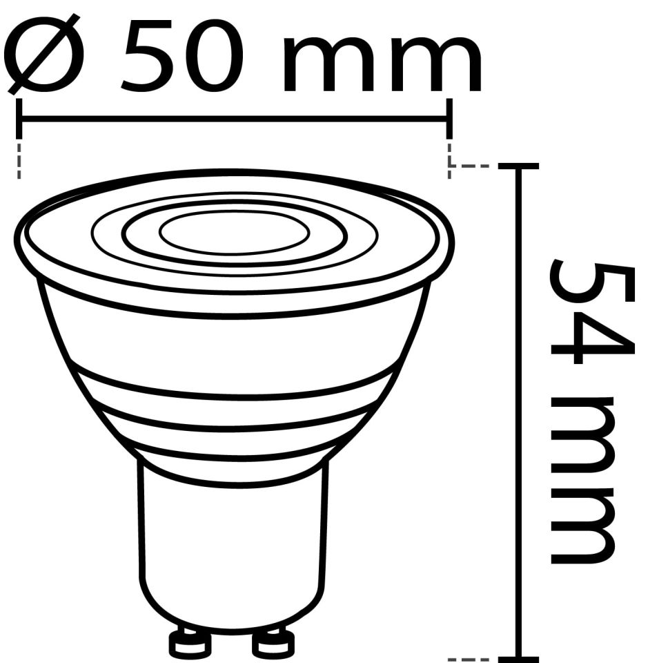 7W Gu10 Mercekli Led Çanak Ampul 4000K