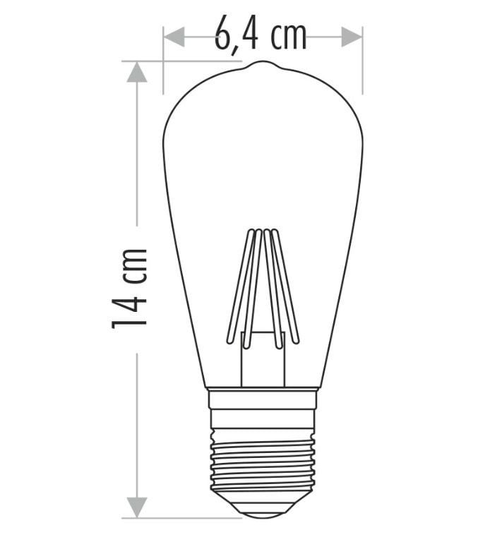 Noas 4W St64 Rustık Ampul 2500K- E27