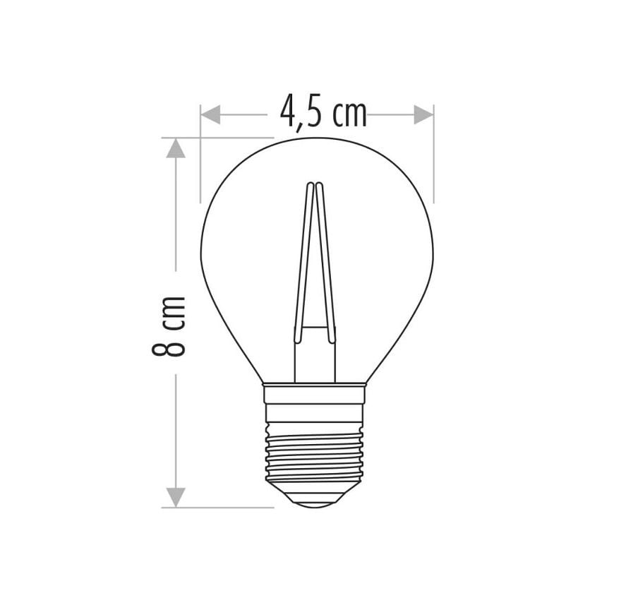 4W G45 Rustık Ampul 2700K   - E27
