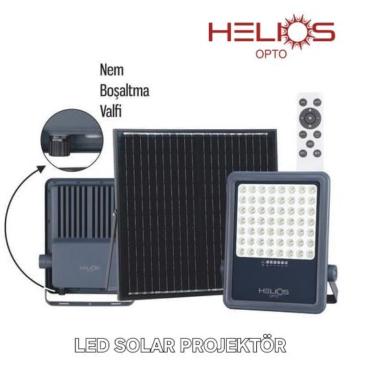 HELIOS 200W IP65 SOLAR SOKAK PROJEKTÖR