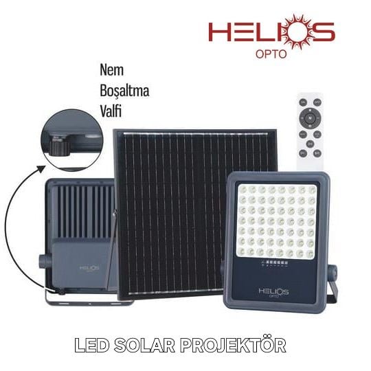 HELIOS 200W IP65 SOLAR SOKAK PROJEKTÖR