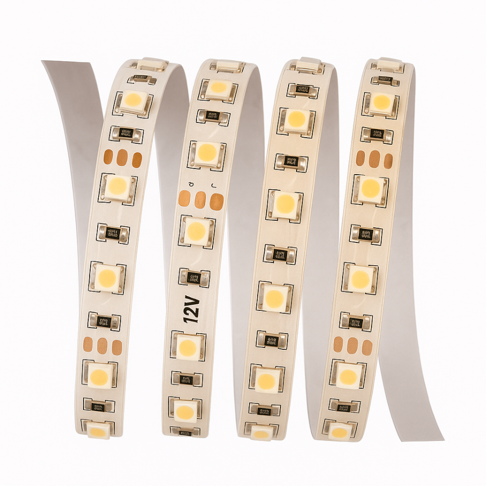 Cata 12V 120 Çipli İç Mekan Şerit Led Beyaz (5 METRE )