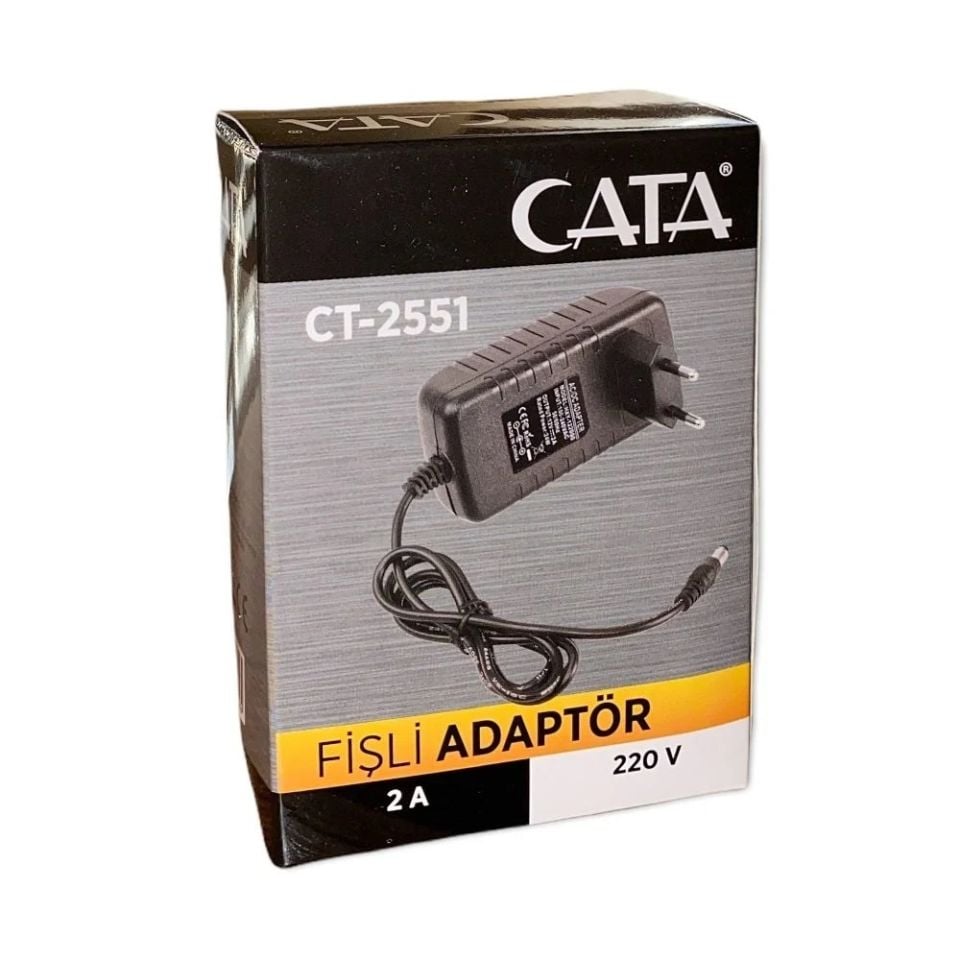 Cata 12Volt 2 Amp Fişli Adaptör