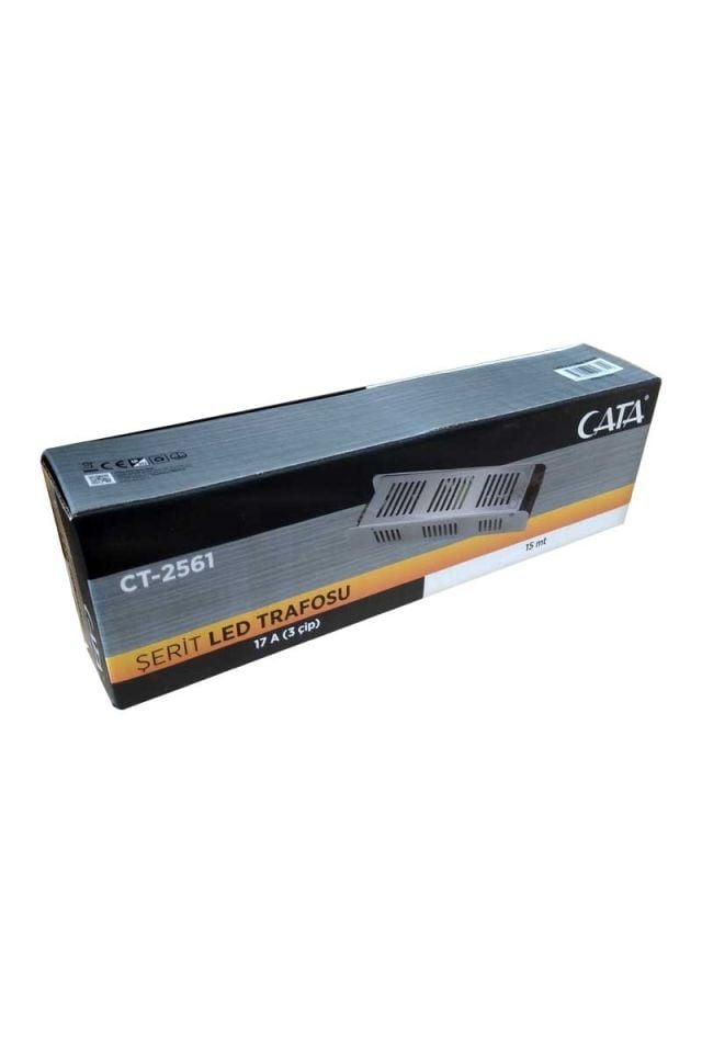 Cata 17 Amper Slim Şerit Led Trafosu Fansız ( 200W )