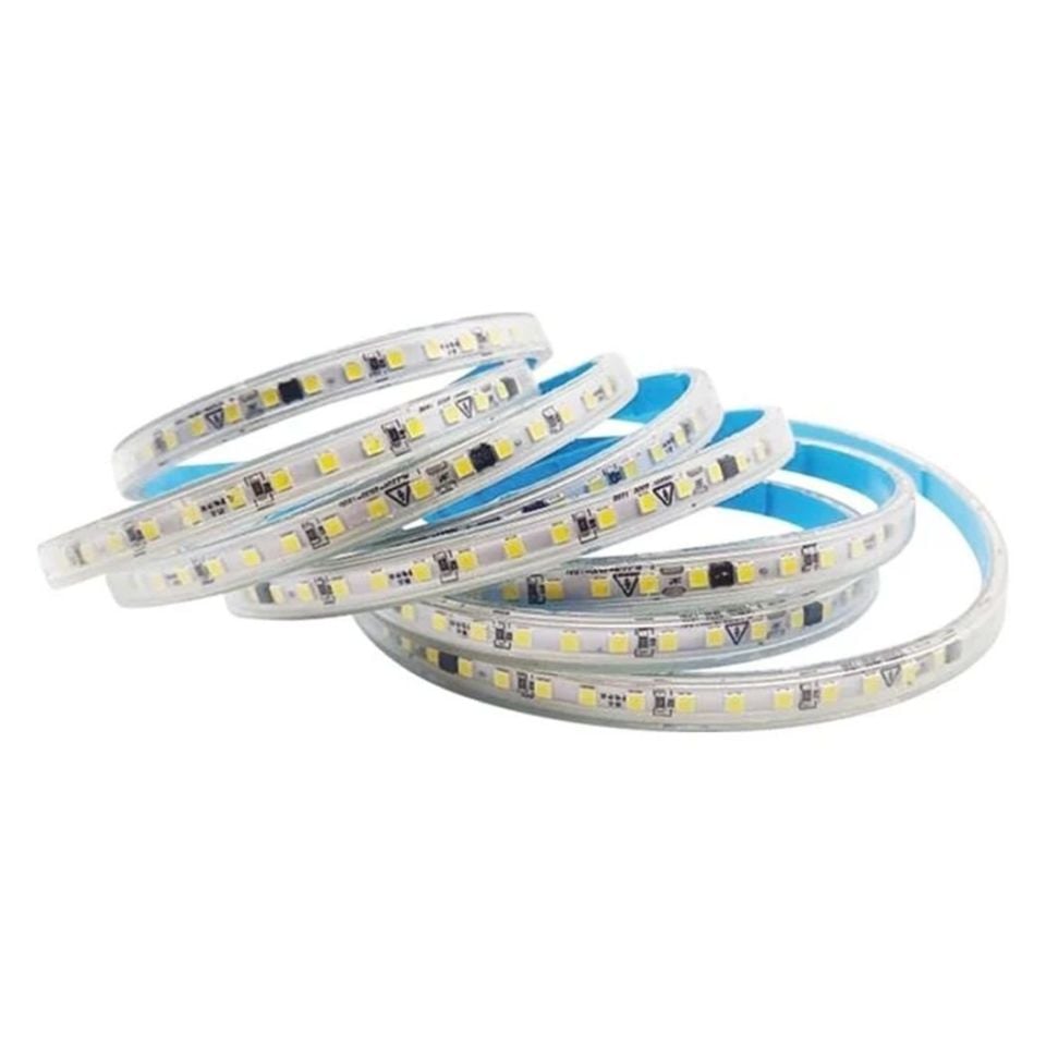 Cata 120 Çip 220 Volt Şerit Led Amber (Yapışkanlı) 100 METRE