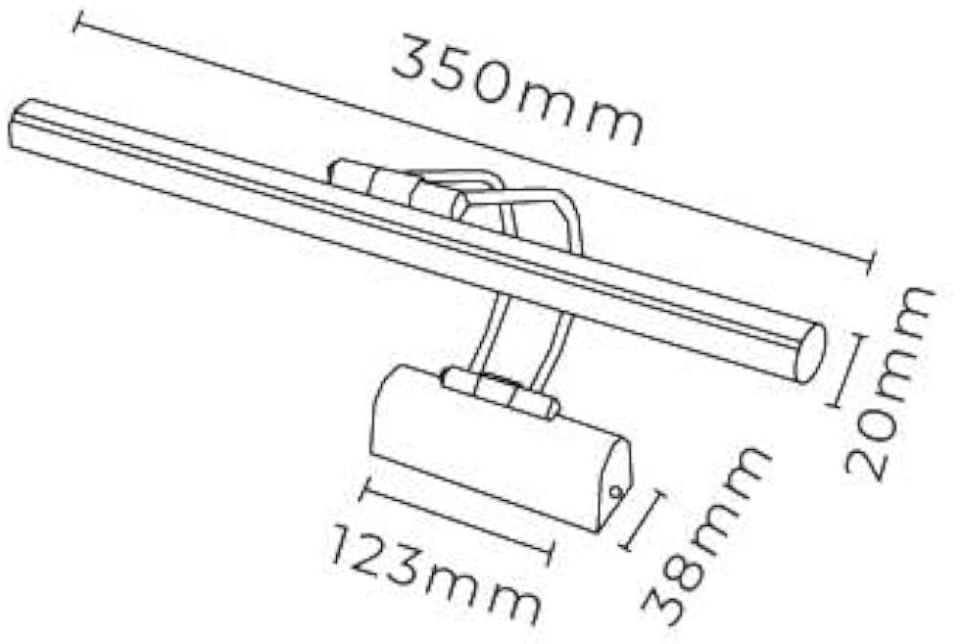 Cata 7W Kuğ Eskitme Kasa Ledli Tablo Aplik Beyaz Işık