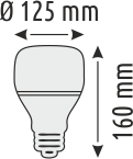 HELIOS 50W LED KRİSTAL TORCH AMPÜL BEYAZ