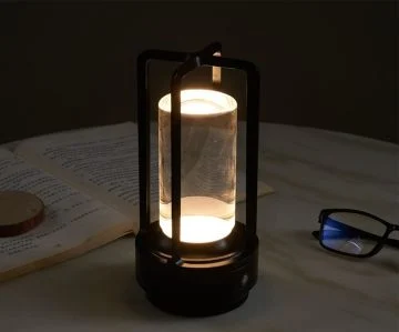 Cata Vegas Şarjlı Masa Lambası Siyah