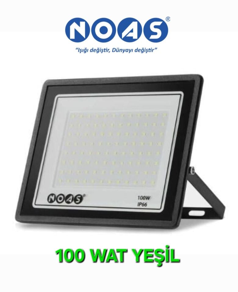 Noas 100W Ultra Slim Led Projektör Yeşil