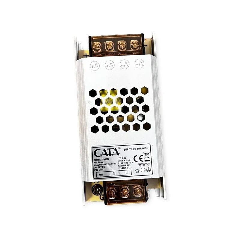 Cata 12,5 Amper Ultra Slim Şerit Led Trafosu (150 W)