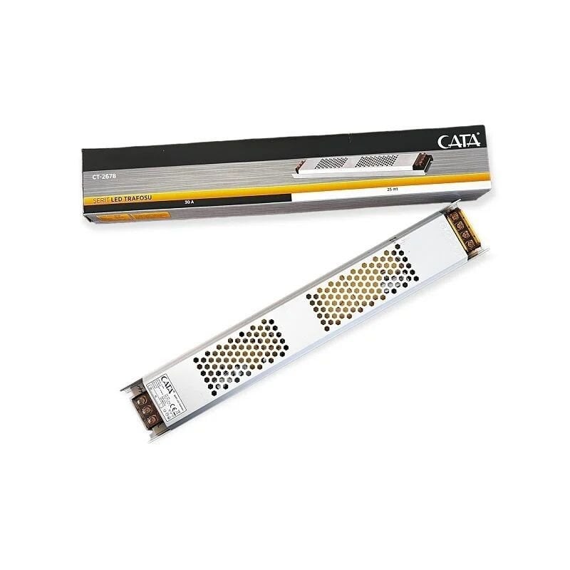 Cata 12Volt 30 Amp Ultra Slim Şerit Led Trafosu