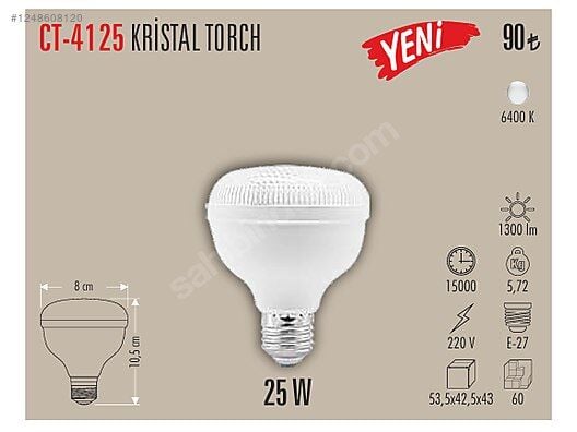 CATA Kristal Torch Ampul 25W