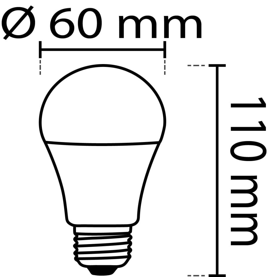Noas 12 W Sensörlü Led Ampul Beyaz Işık