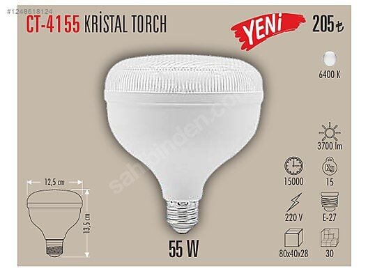 CATA Kristal Torch Ampul 55W
