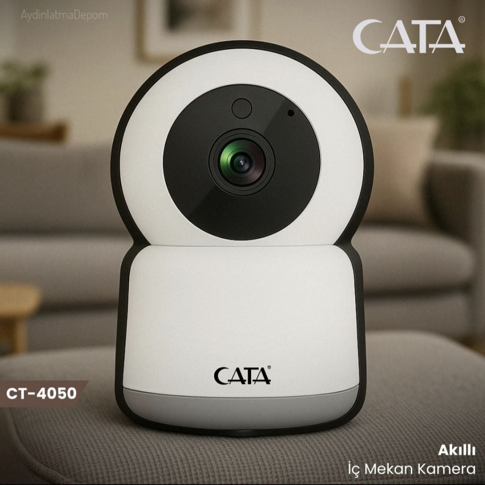 Cata  360 Derece Dönebilen Wi-Fi Akıllı IP Kamera ( Full Hd-1080P )